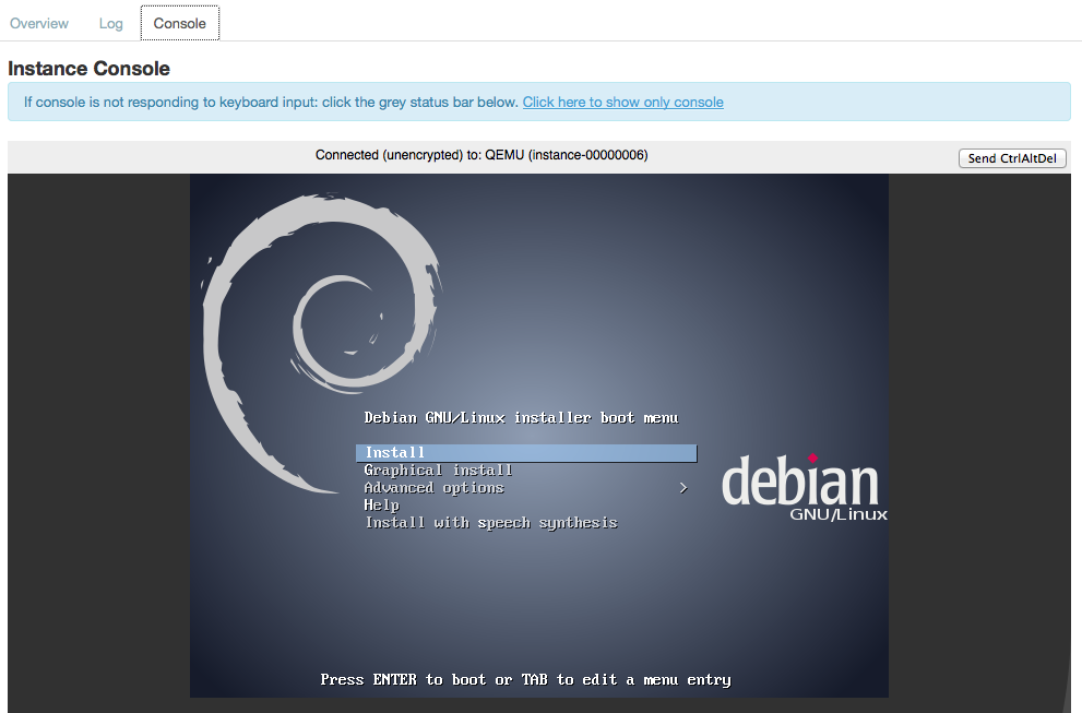 openstack-instance-console